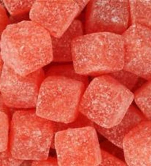 Strawberry Flavoured Hard Boiled Square Shaped Sweets - Halal
